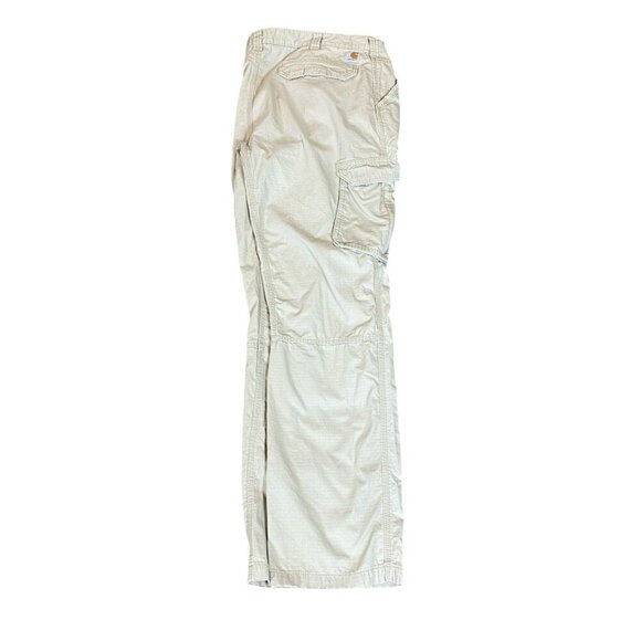 Carhartt Force Relaxed Fit Cargo Work Pant Beige Men's 38 #323H - Picture 3 of 8